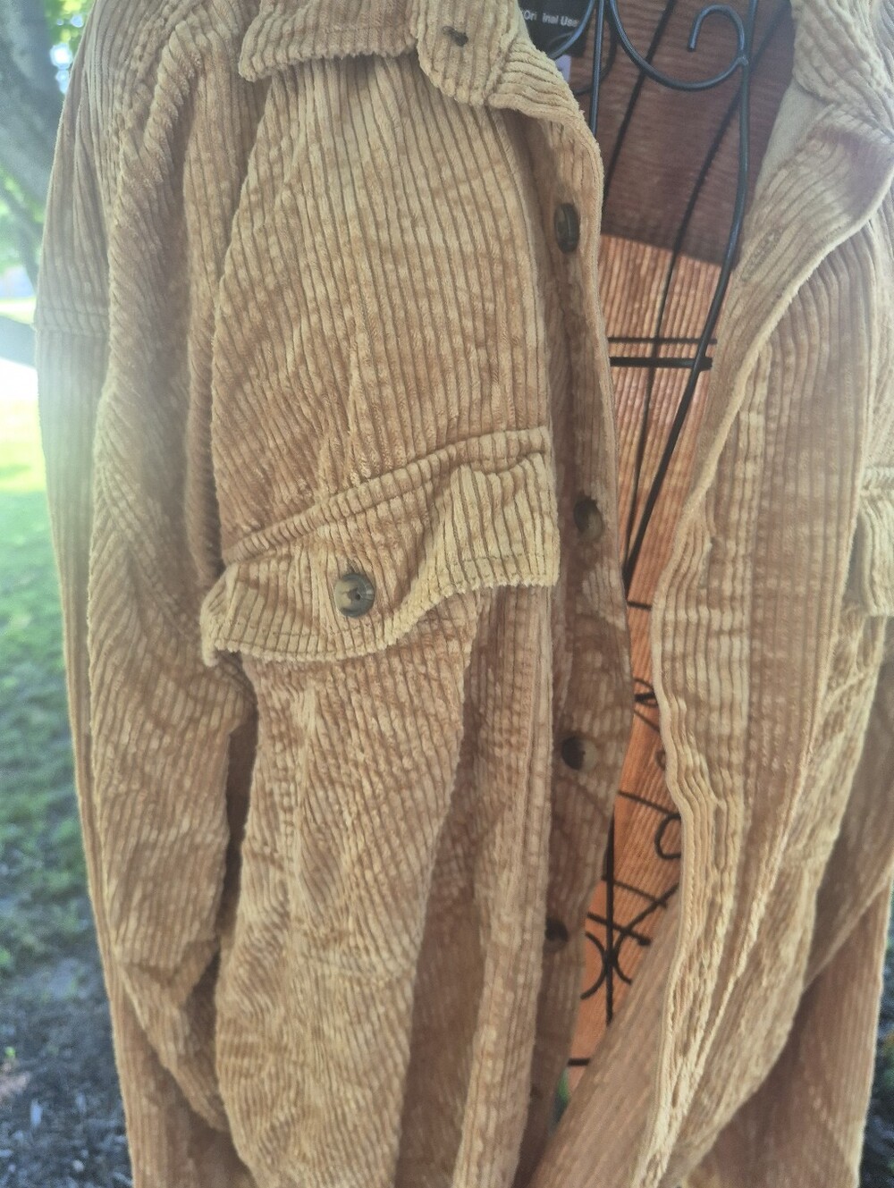 Original Use XXL Corduroy Jacket in Tan - Picture 4 of 6
